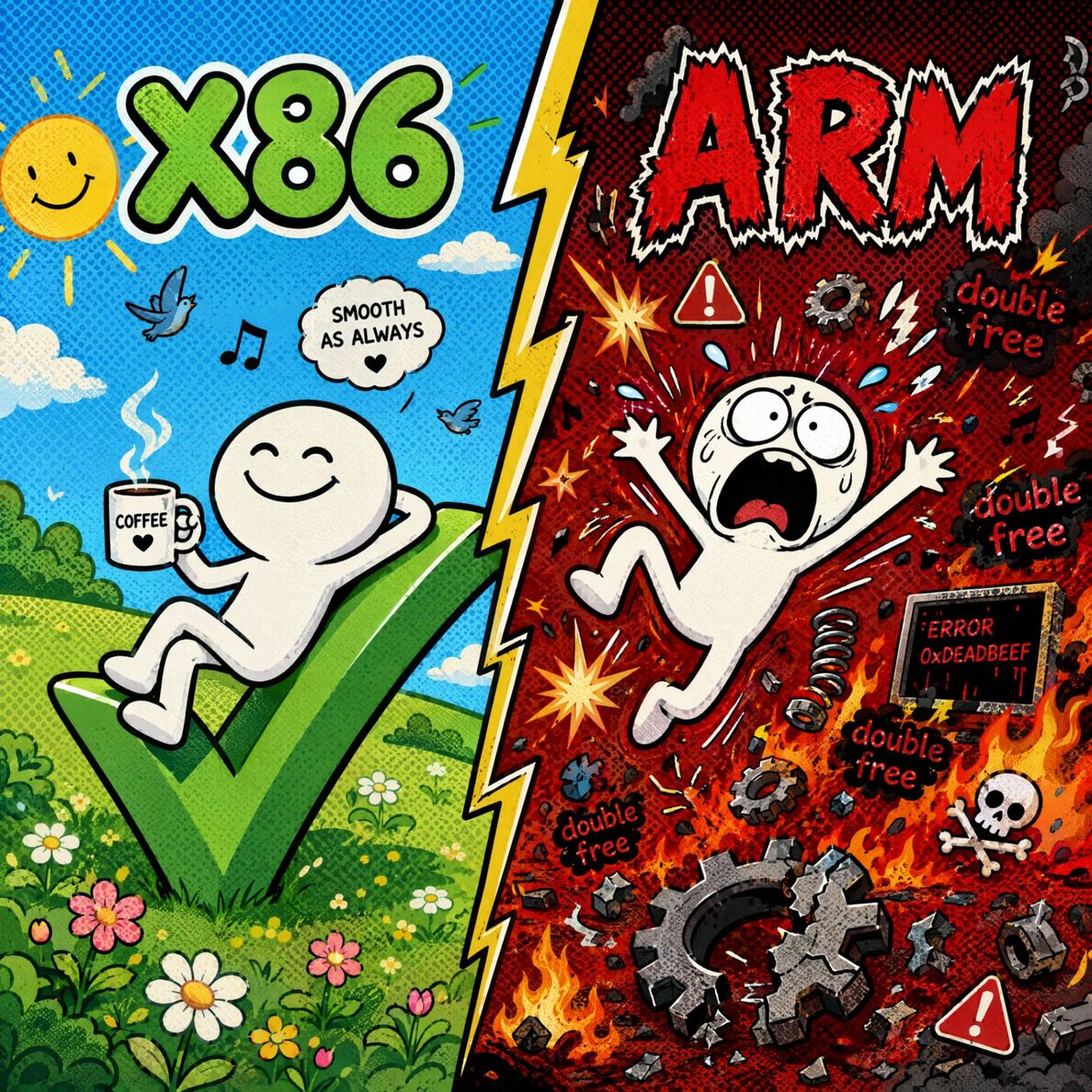 X86 架构上乐呵呵,ARM 架构下炸了锅